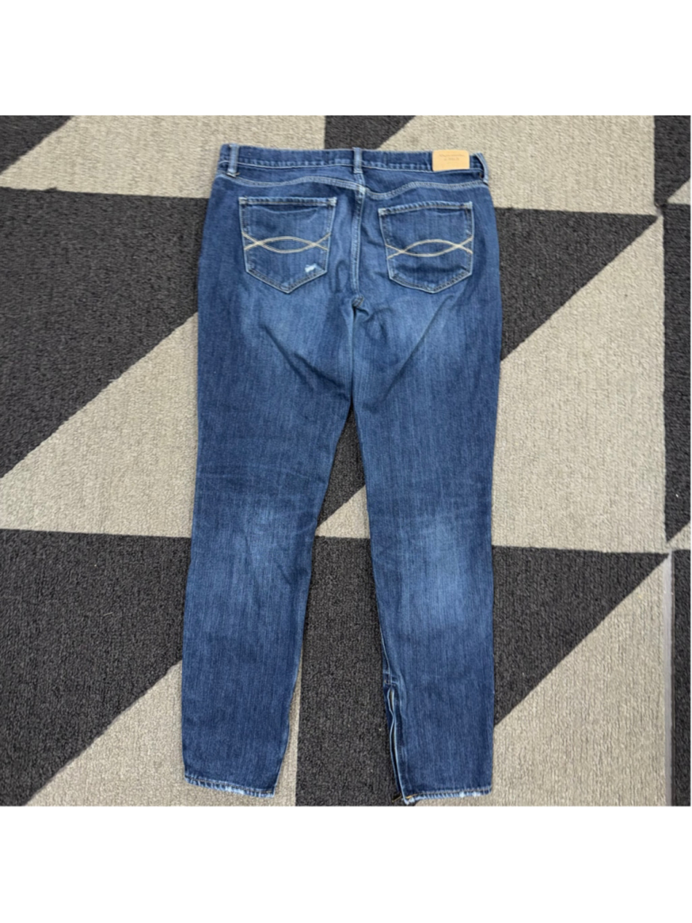 Women's Abercrombie & Fitch Skinny Jeans Size 6 Blue 28 W Perfect Stretch - Picture 6 of 12